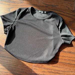 Black crop top